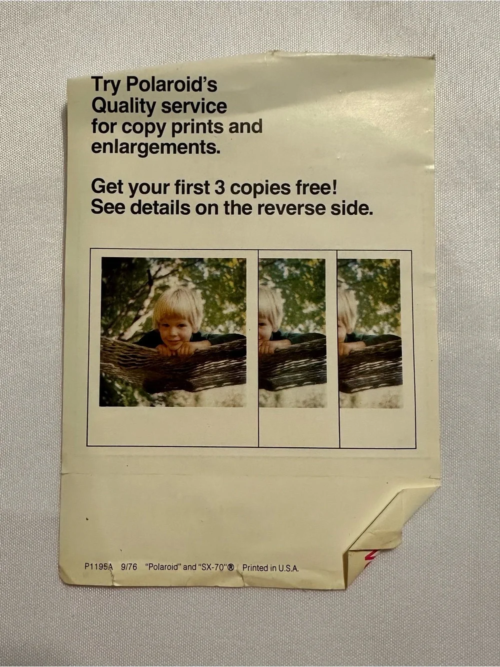 Polaroid Pronto! VINTAGE 1977 Instant Camera - Black